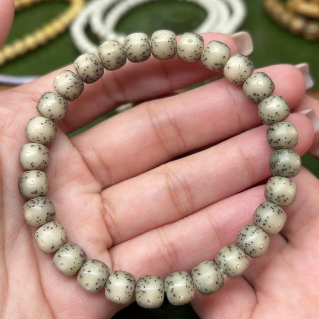 星月菩提手串7*8老型❗️玉化小冰糖❗️石玉料❗️