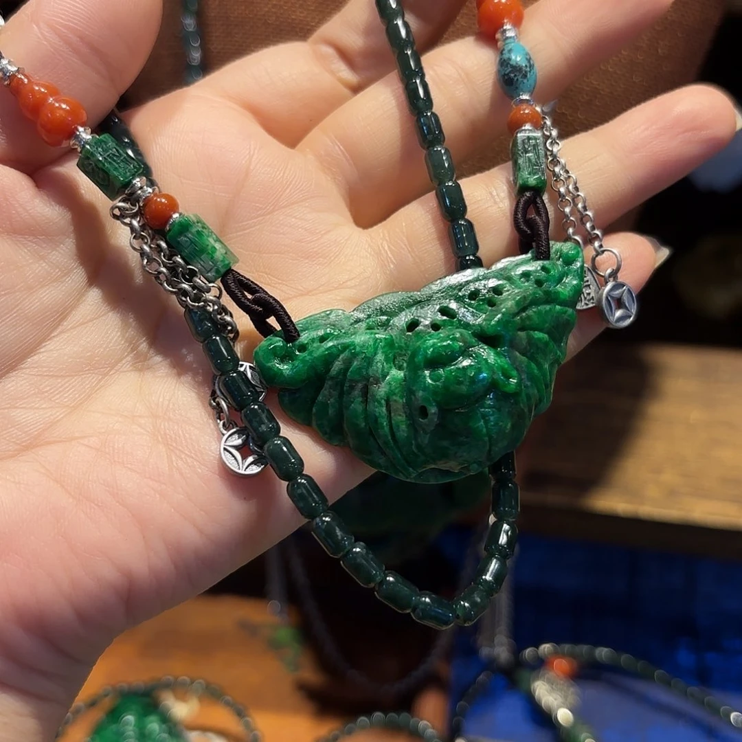 翡翠颈饰未镶嵌原创