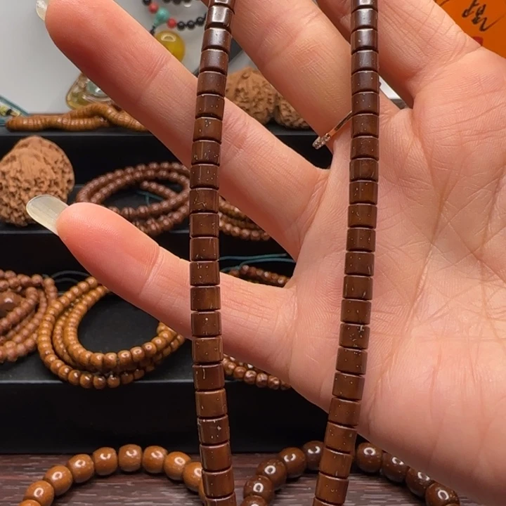 紫金鼠手串5*4纯肉直切手持