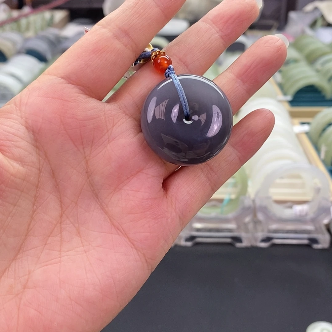 和田玉未镶嵌珠宝奇石和田玉烟紫挂件