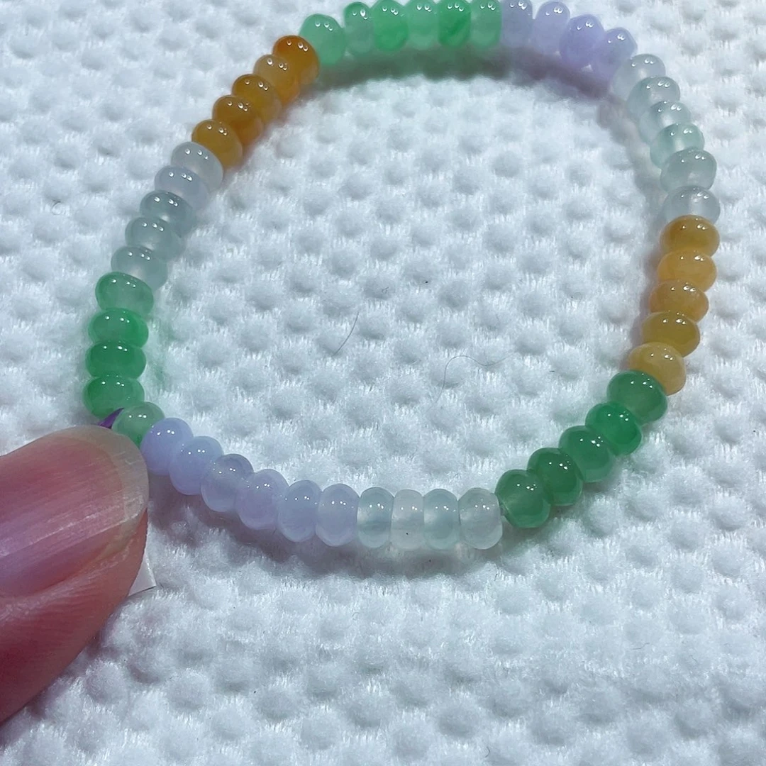 手链翡翠未镶嵌卡5.6