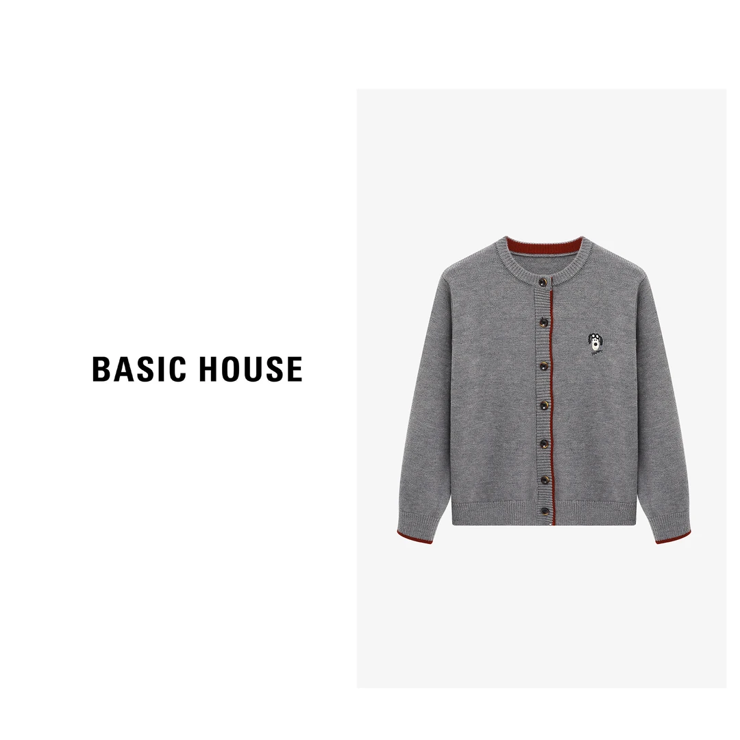 Basic House/百家好春季休闲提花短款女士时尚毛衣-B0625H5D802