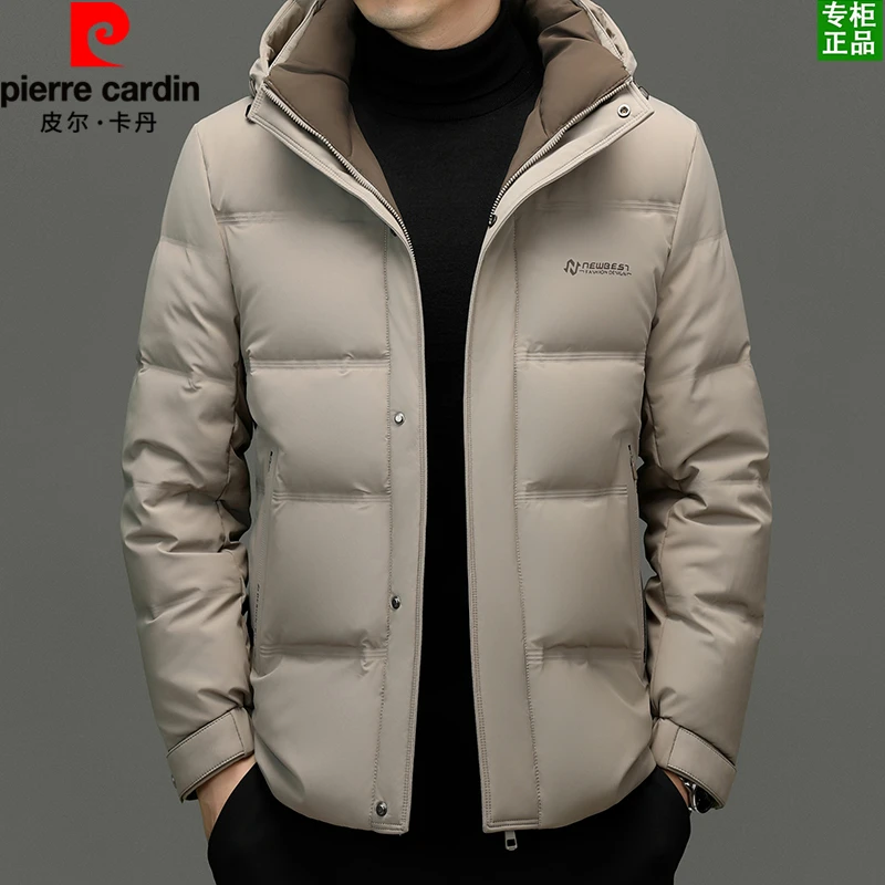 皮尔卡丹男装90鸭绒羽绒服中年冬季加厚保暖外套极寒聚暖爸爸冬装