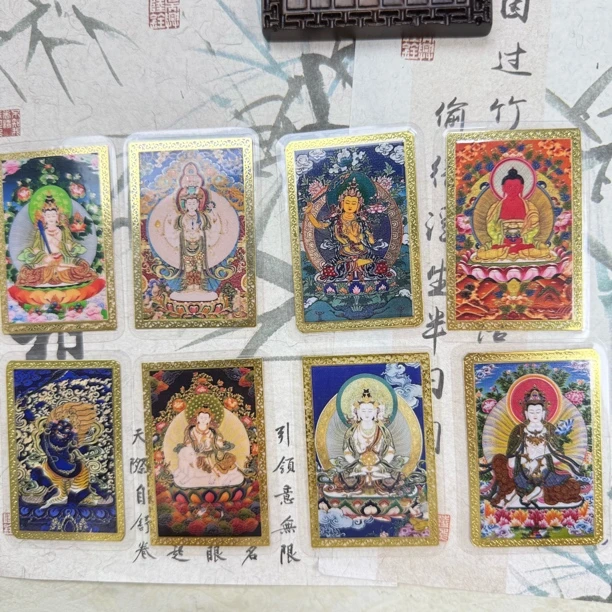 ZH82八大生肖高端高品质彩绘唐卡手机贴多样性发其一