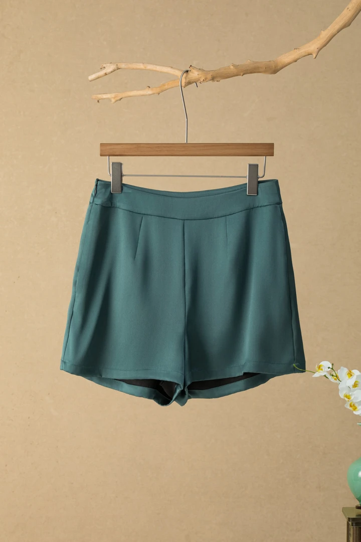 大满家50姆米重缎香云纱桑蚕丝平腰头短裤国风新中式