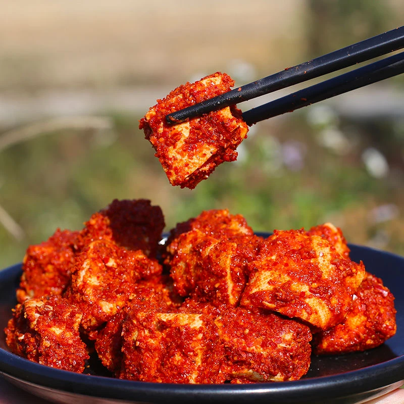 枫边客家霉豆腐红豆腐自然发酵