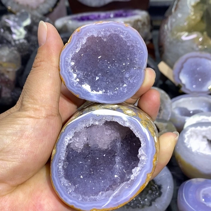 钛钢珠宝半成品水晶双色晶体