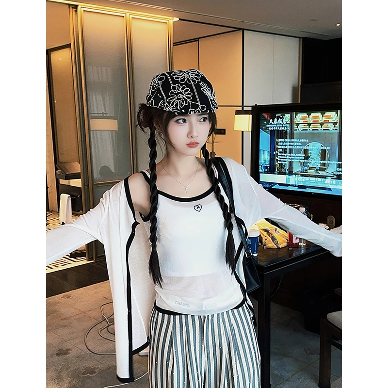 CHICHEN 半懒人衫-夏季防晒针织两件套