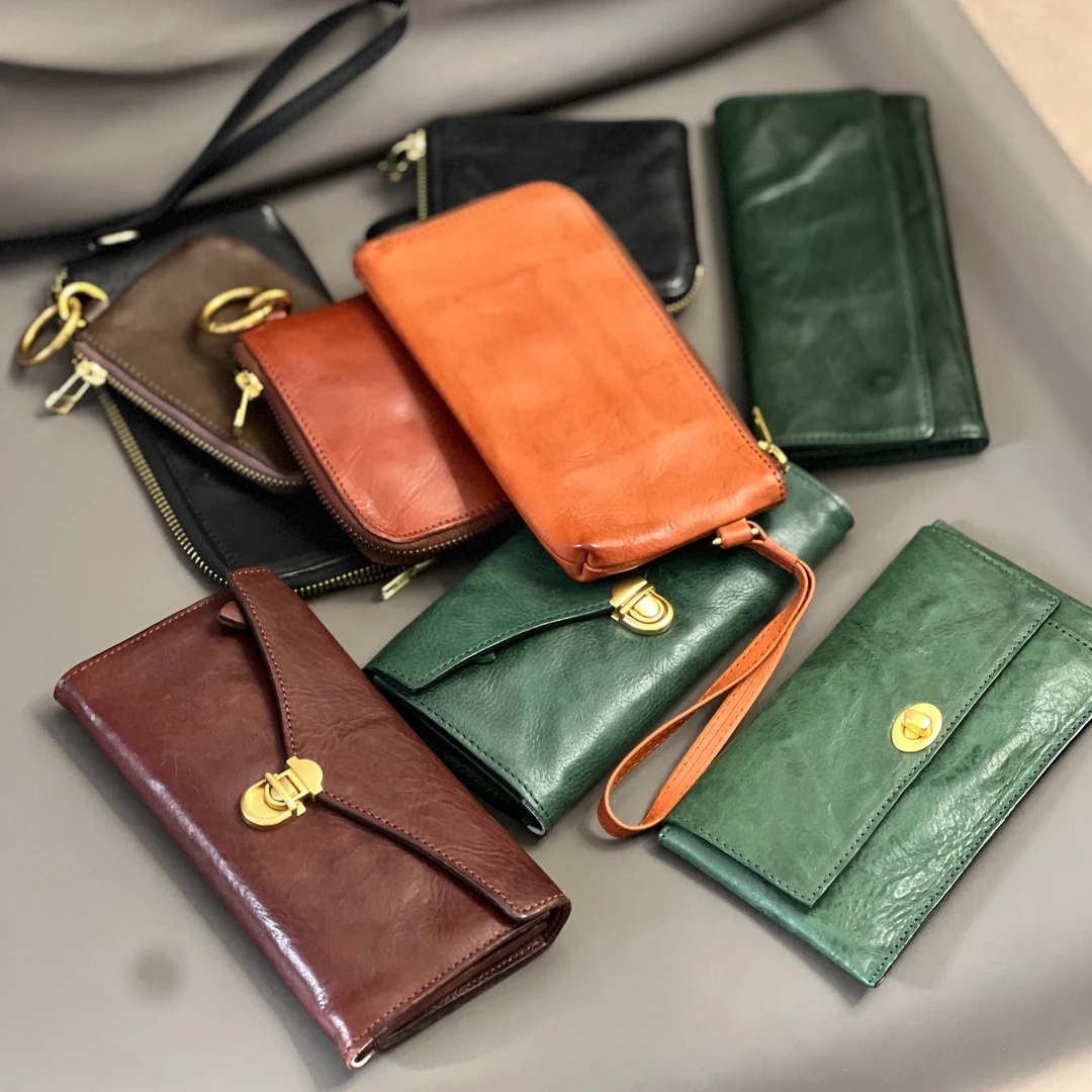 【高货法皮·钱包卡包】知女 头层植鞣牛皮文艺风精致高档钱包卡包