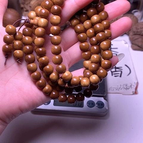 檀香木手串/手链檀香玉化老料8/9/108横纹虎皮沉