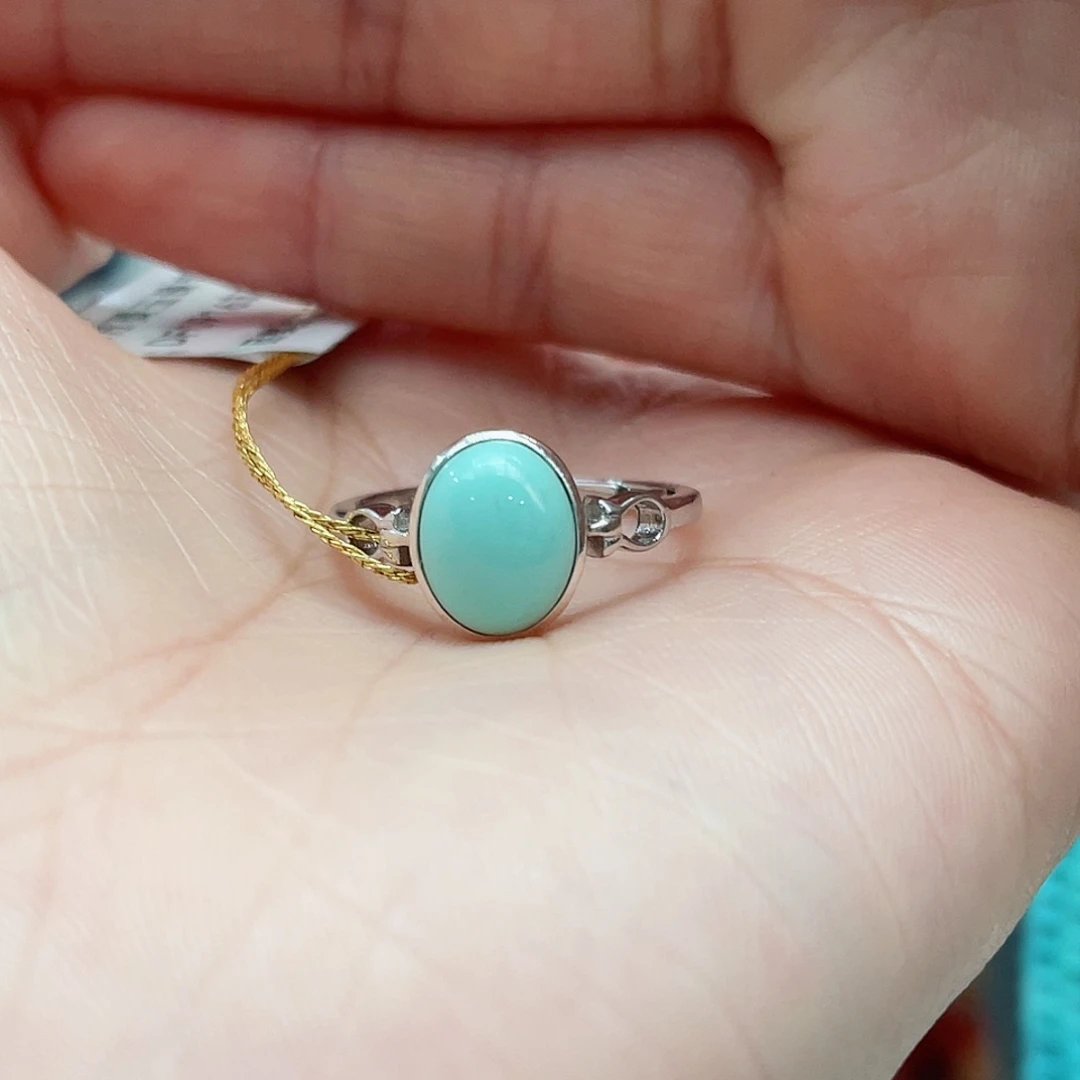 绿松石颈饰银S925镶嵌