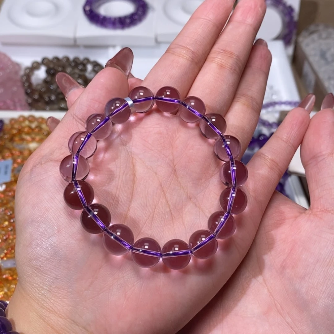 紫晶手链未镶嵌半**酪巴西11m