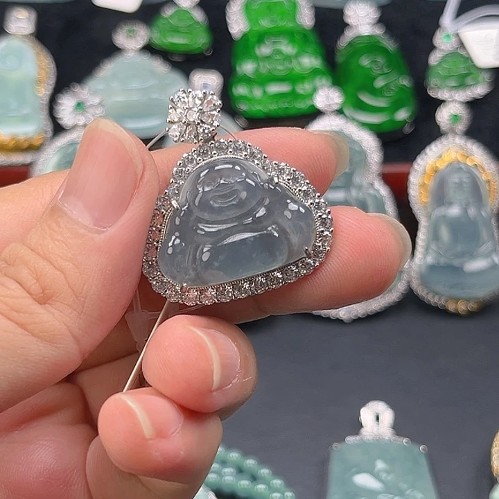 翡翠未镶嵌颈饰1,