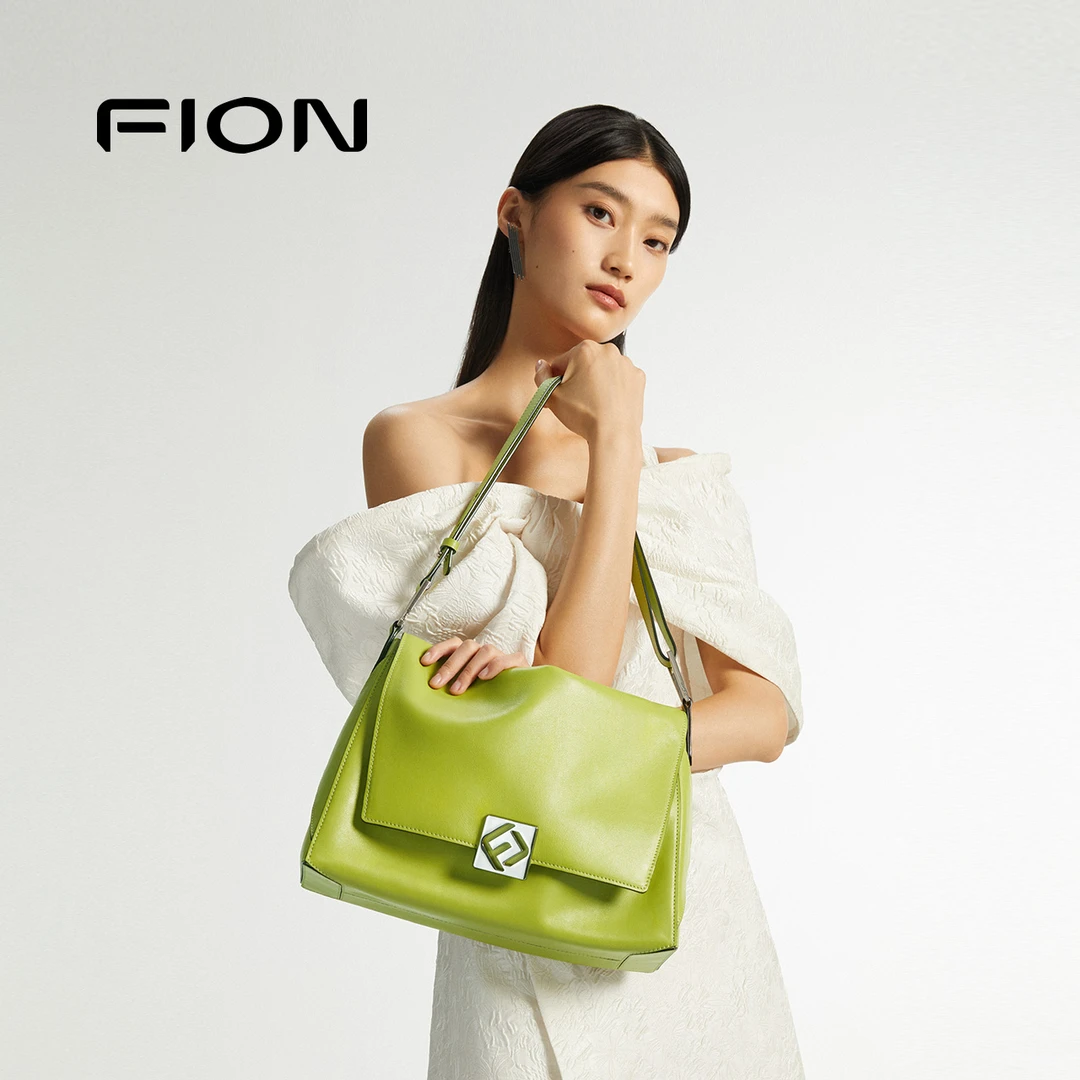 Fion/菲安妮【商场同款】高级时尚轻奢叠叠包腋下挎包 FAAFVKN005