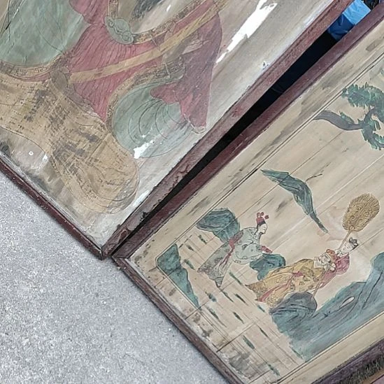 等***奖香榧木手工人物木雕花板