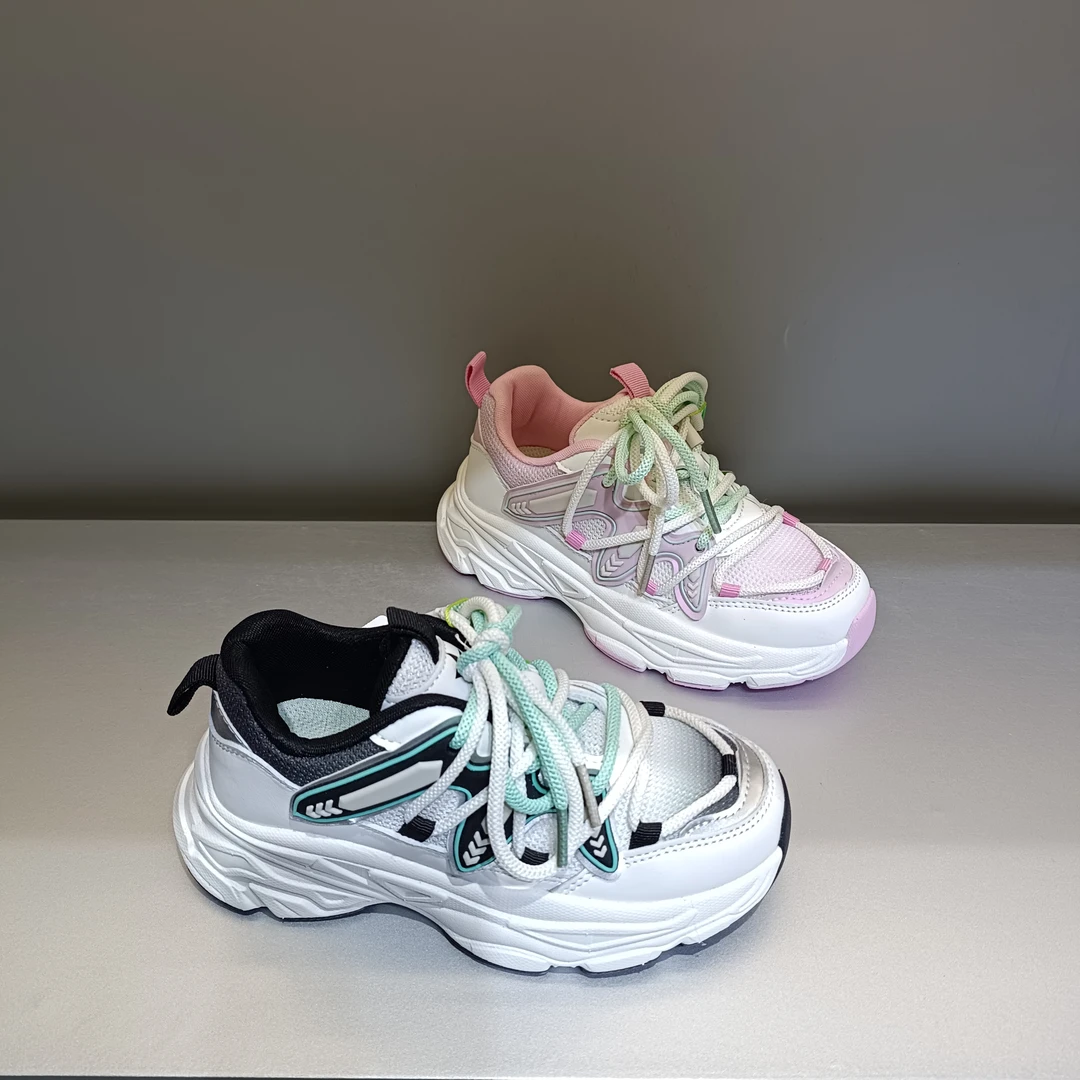 男童时尚透气休闲鞋儿童运动鞋中大童休闲女童鞋   6669