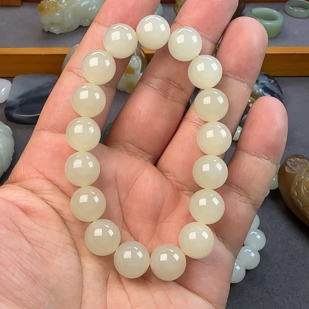 【闪购商品】和田玉手链未镶嵌日**晨