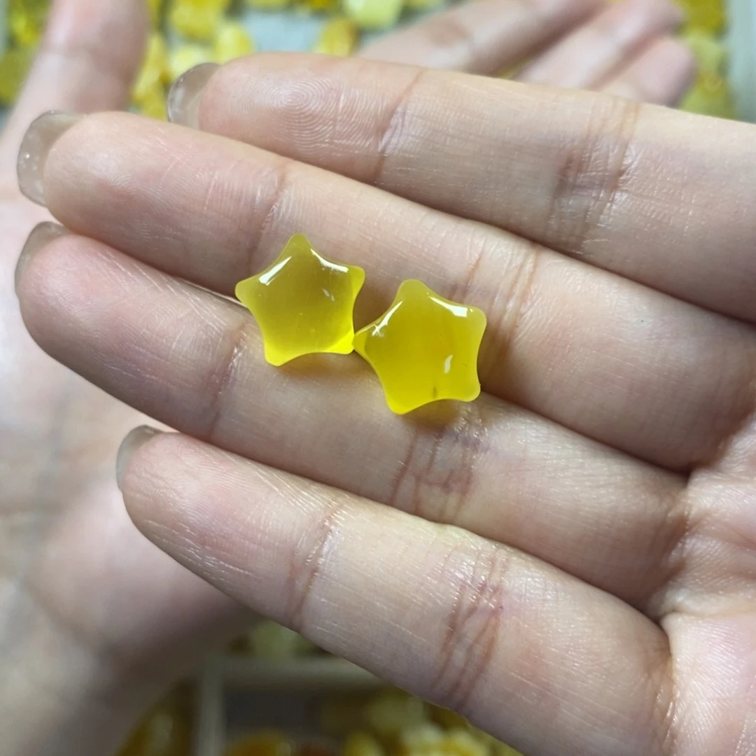琥珀裸石未镶嵌ʚ**ɞ星星