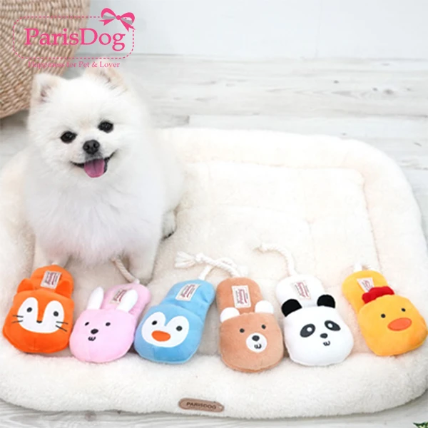 韩国parisdog【正品】小型犬绳结玩具拖鞋发声玩具猫狗玩具