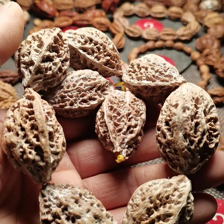 文玩核桃手串中*东北秋子异型核桃21