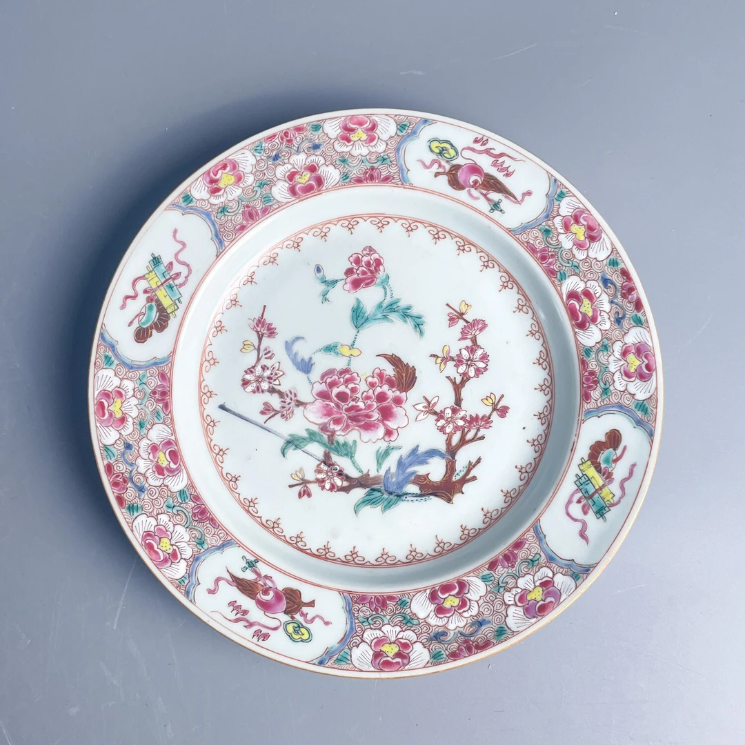 M25LI002A88 - 清雍正粉彩花卉纹盘