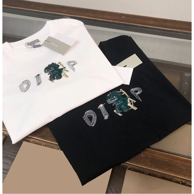 短袖T恤印花短袖情侣装夏季圆领男士休闲白色半袖时尚