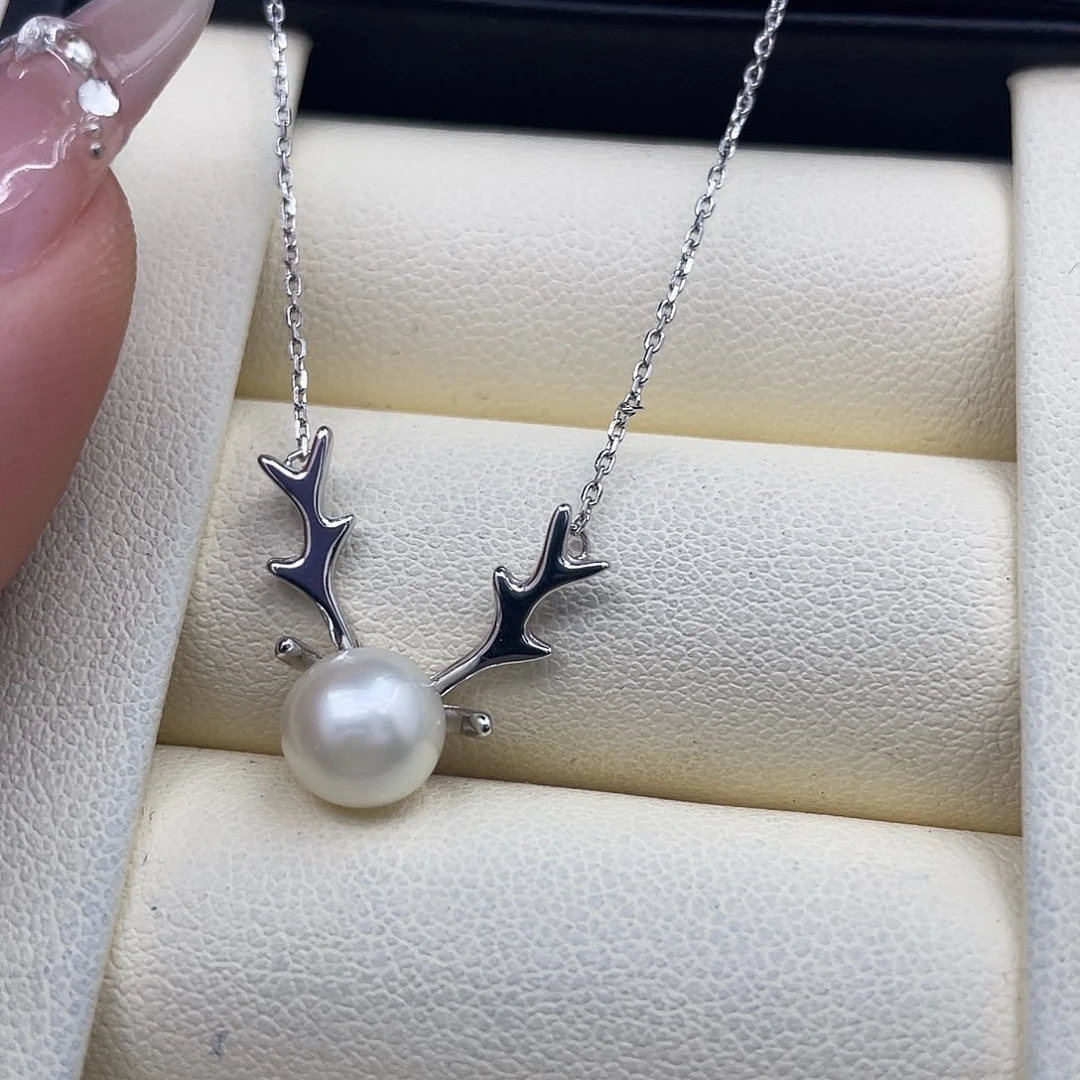 颈饰海水珍珠银S925镶嵌