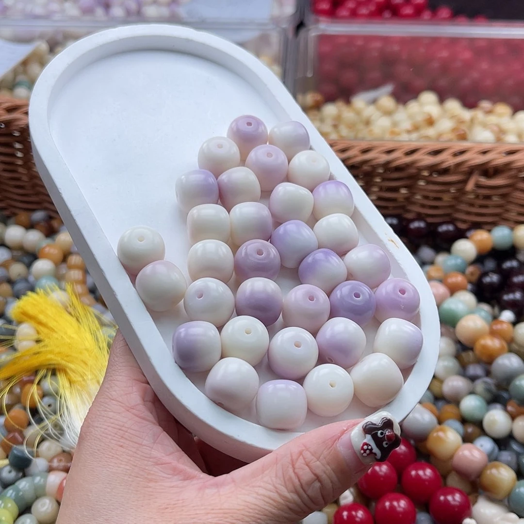 白玉菩提吊坠C/14mm/30+5颗