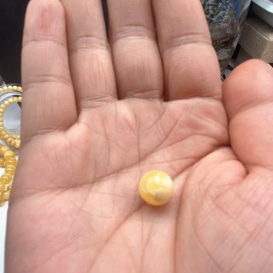 琥珀未镶嵌珠宝奇石蜜蜡圆珠