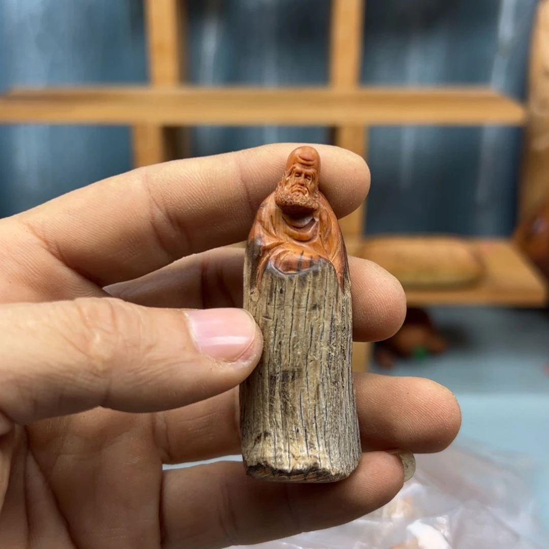 用***9木崖柏木摆件手把件