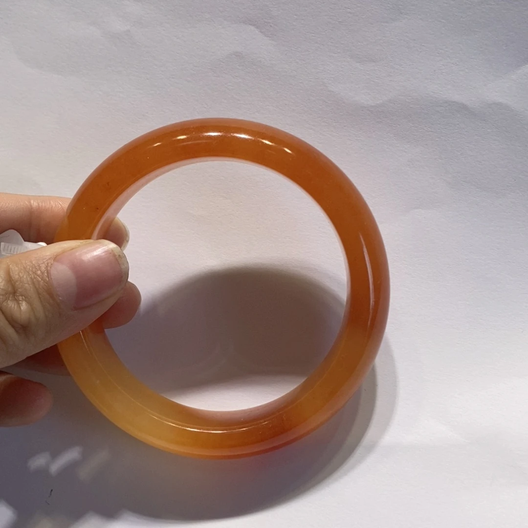 石英质玉（黄龙玉）手镯未镶嵌