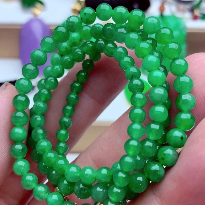翡翠未镶嵌毛衣链