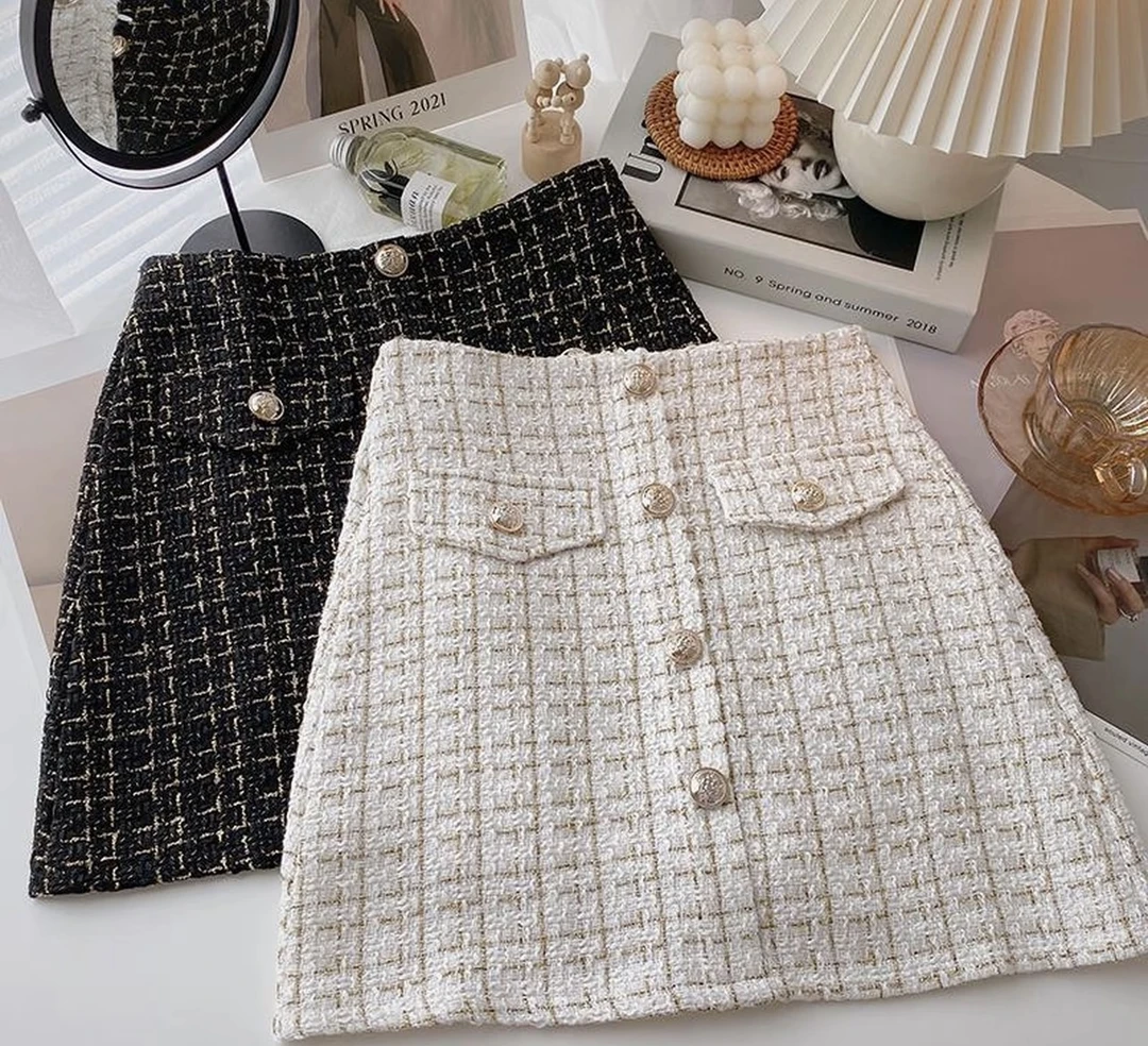 201-250秋冬呢子三分短裙