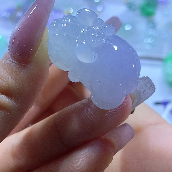 翡翠未镶嵌颈饰天然翡翠A货吊坠