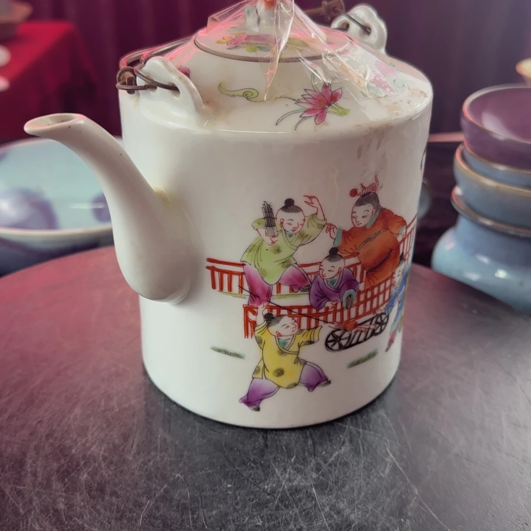 后***语瓷片钧瓷茶壶全品无瑕疵