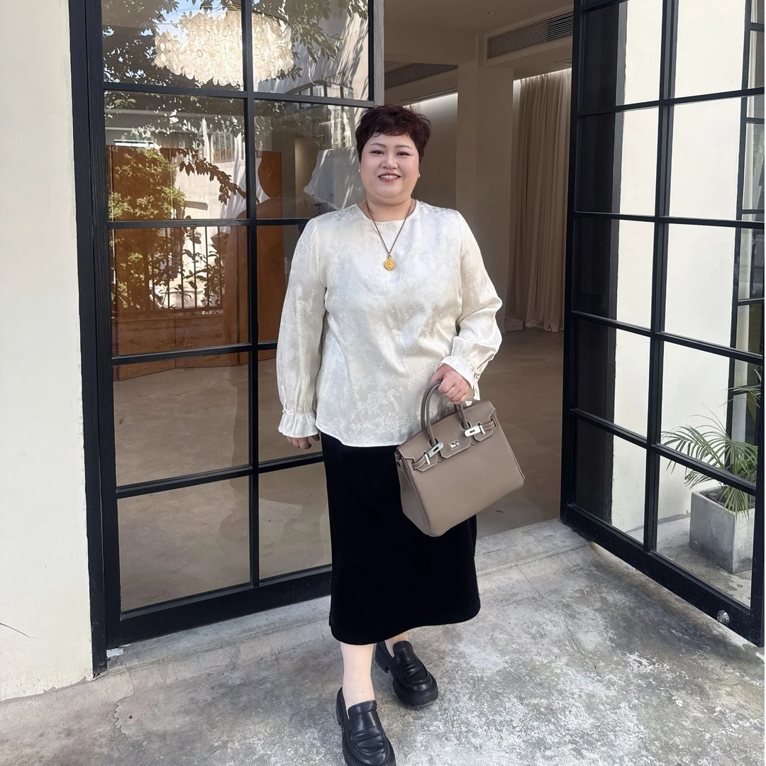 时尚新中式国风大码打底女装