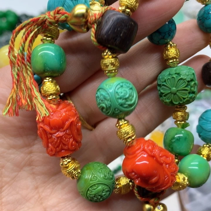 合金颈饰玛瑙/玉髓吊坠