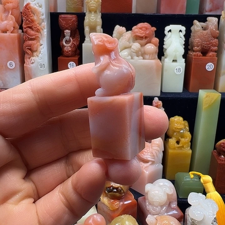 寿山石印石寿山石手工雕刻