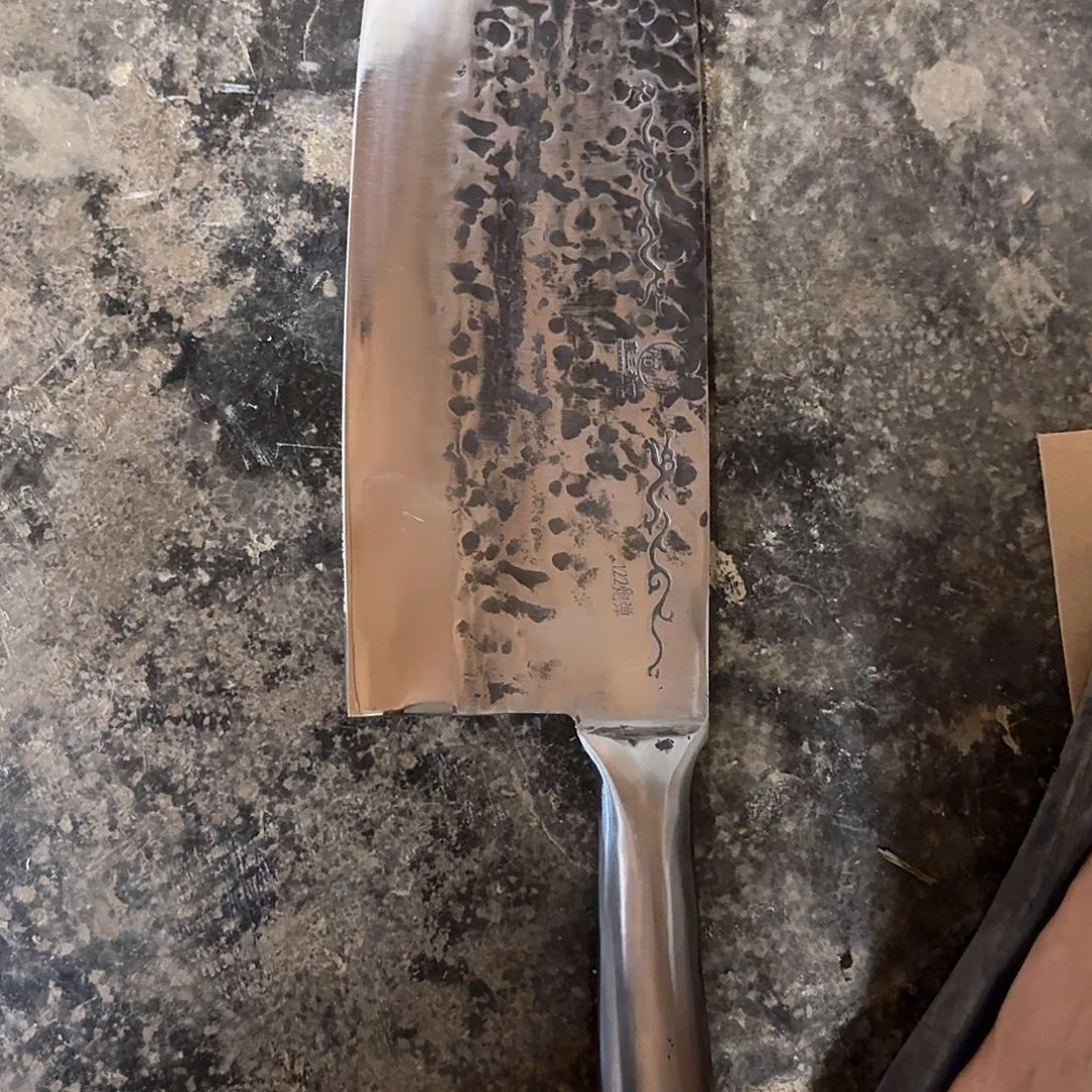 高碳锰钢云南阿老表手工锻打刀