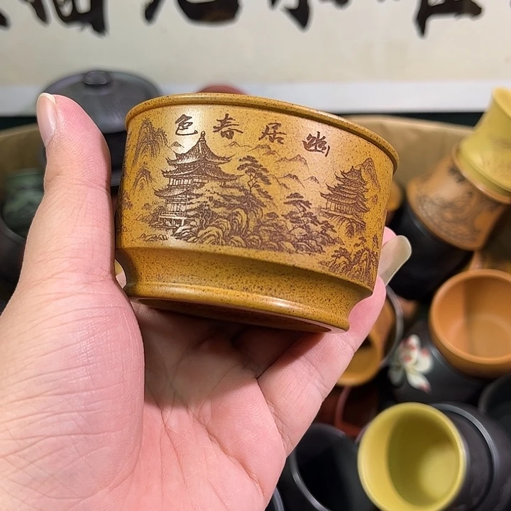 茶杯紫砂全手工紫砂主人杯