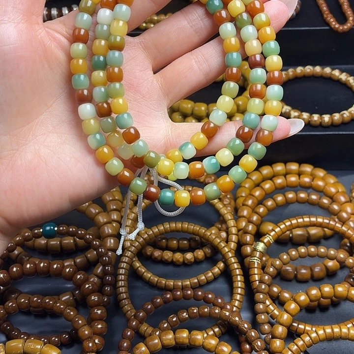 把件草珠菩提菩提脖挂108