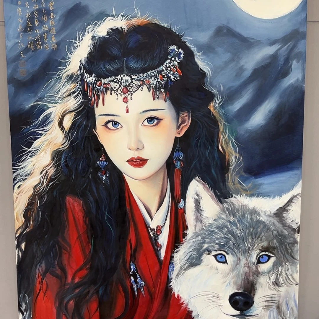 国画国画老师手绘作品