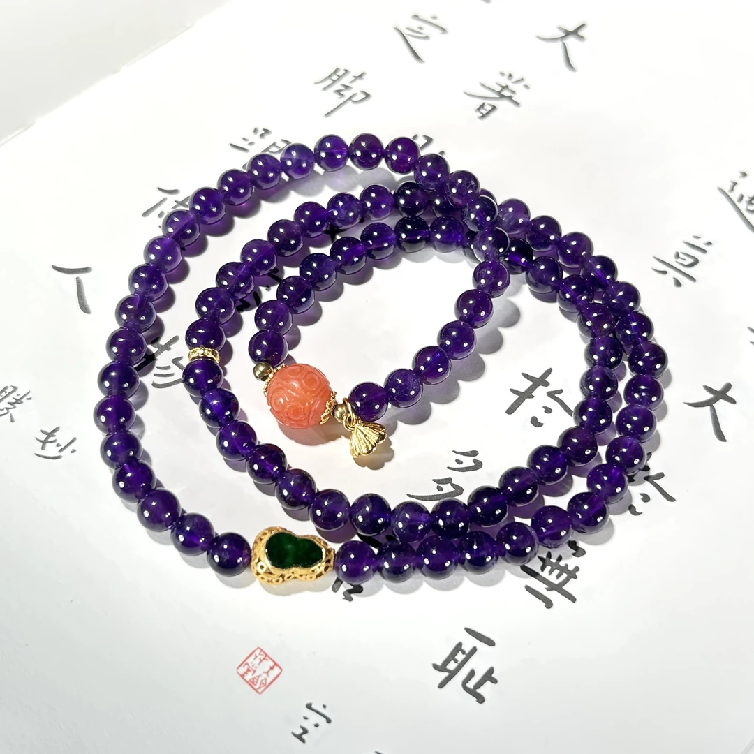 天然水晶6mm项链  YC0441148