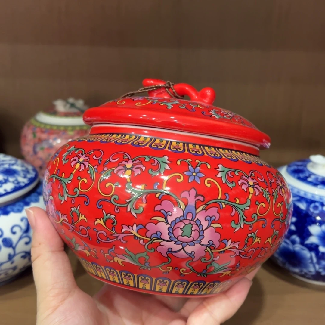 紫砂茶叶罐陶瓷密封罐茶叶罐