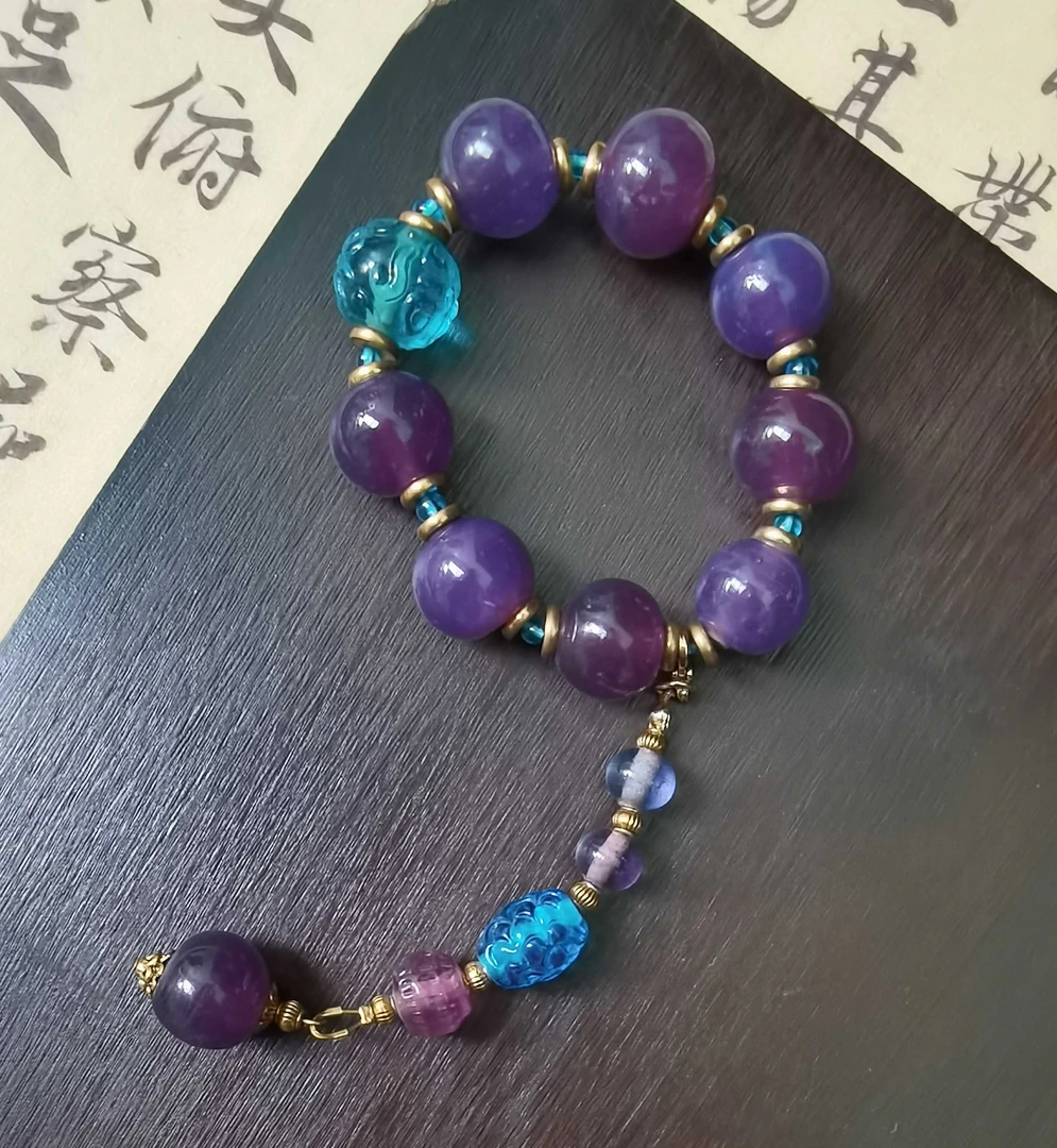 老琉璃紫色手串 5011801