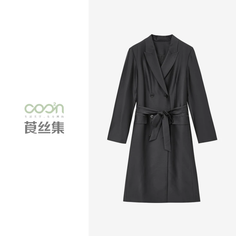 COO²N/莨丝集【店播】35姆米中长款西装D400XF03【勿用】