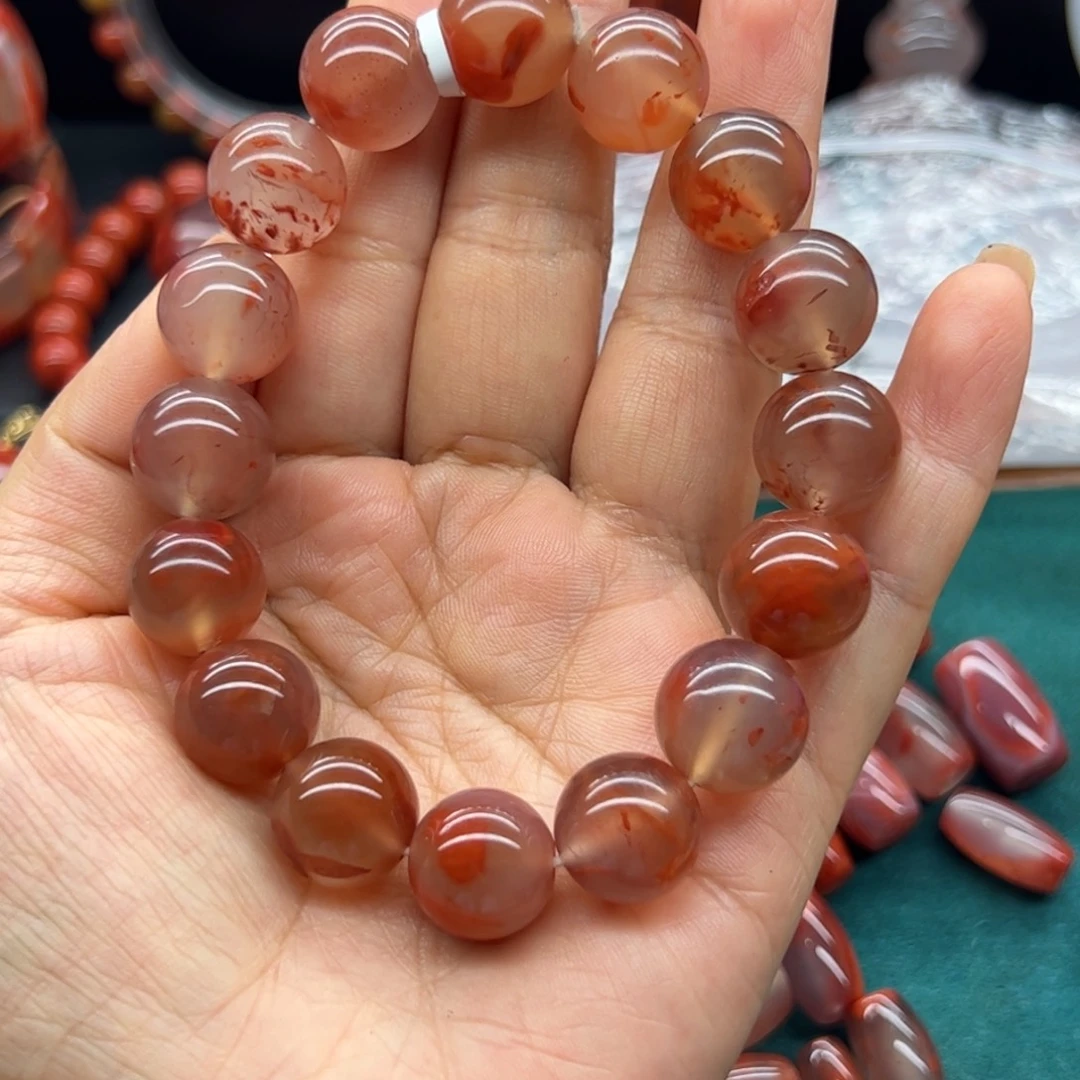 浩***河南红玛瑙未镶嵌配饰