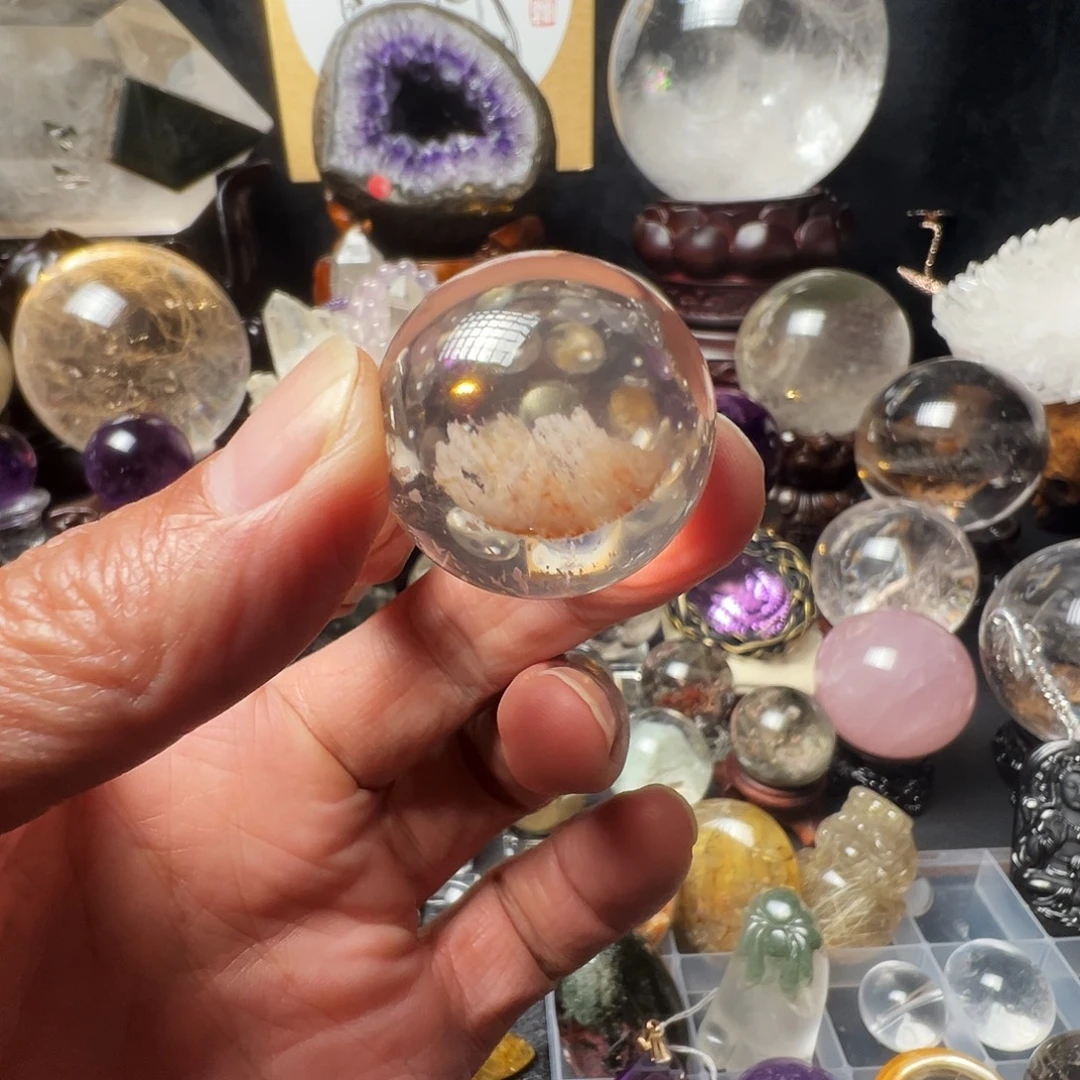未镶嵌珠宝半成品芙蓉石冰菊粉幽灵q