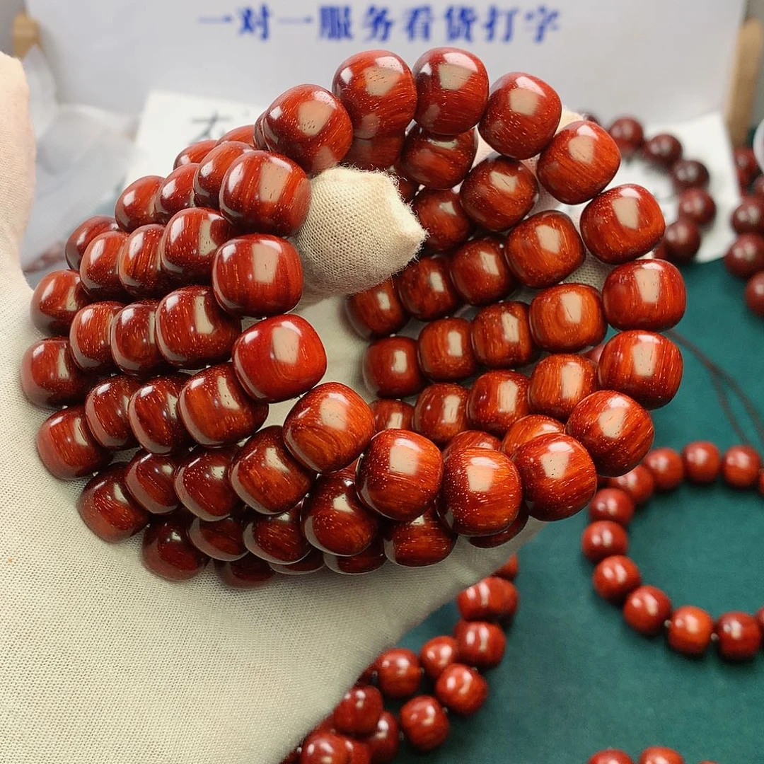 檀香紫檀（小叶紫檀）手串/手链1314超顶泥果冻料无胶无蜡原汁原味