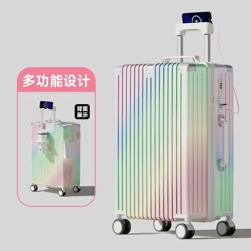时尚休闲新款 行李箱静音万向轮拉杆箱通勤出差旅行箱